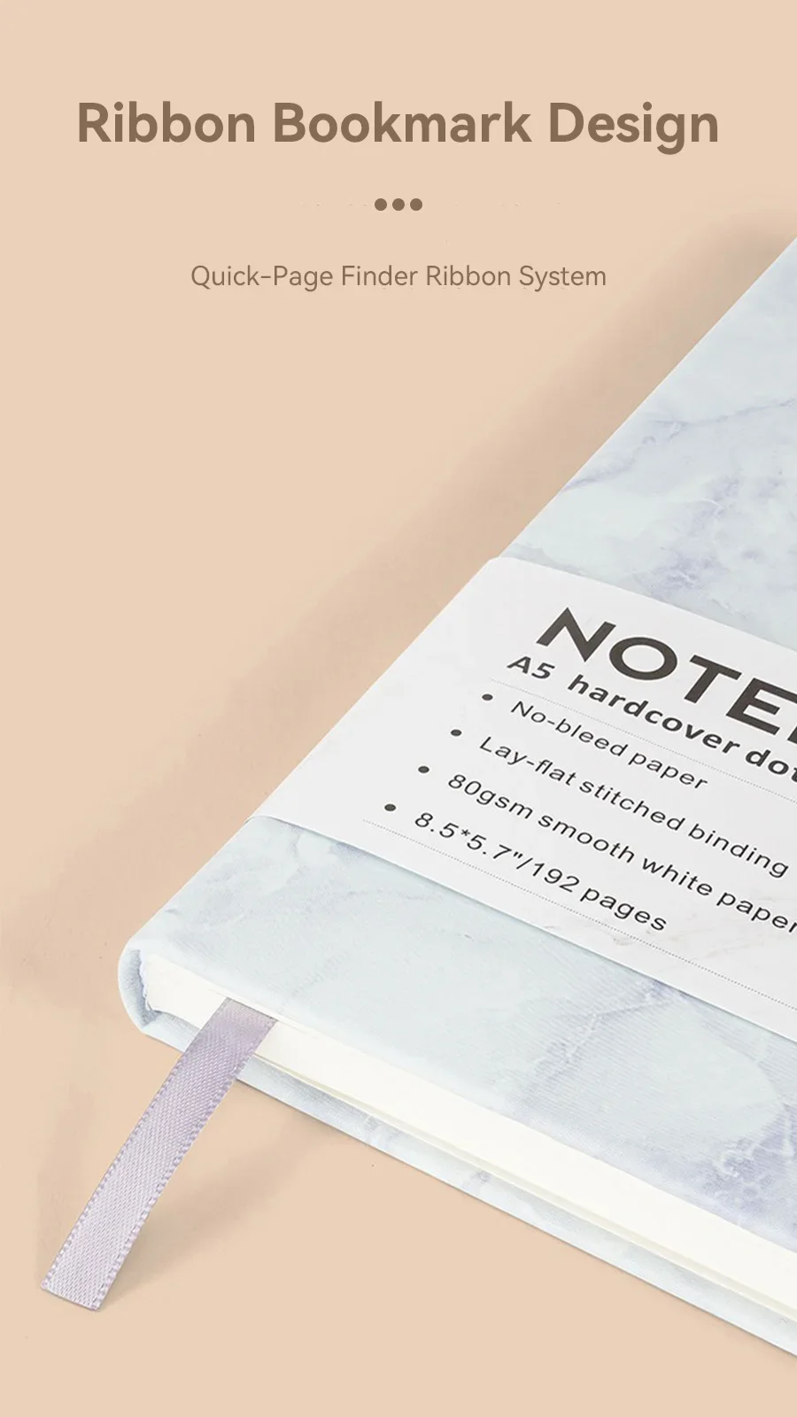 Hardcover-Skizzenbuch, Riemen-Notizbuch, A5, liniert, Schreibwaren, Notizbücher und Tagebücher, Tagebuch, Schreibblöcke, Büro, Schulbedarf – Detail 5