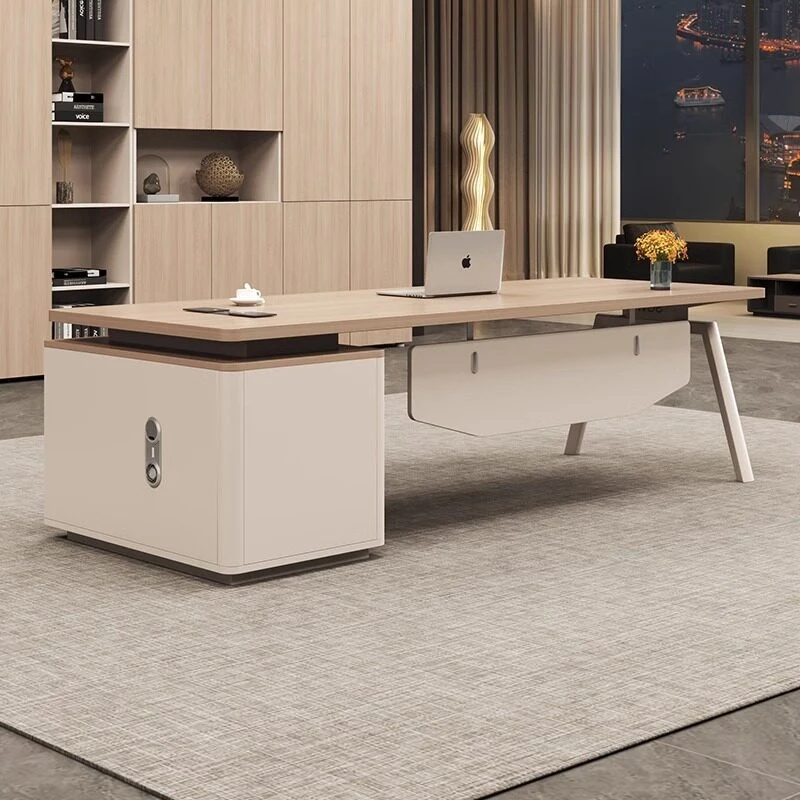 Simple Modern And Chair Set, Single-Person Office Furniture, Large Executive , Supervisor Desk, Manage