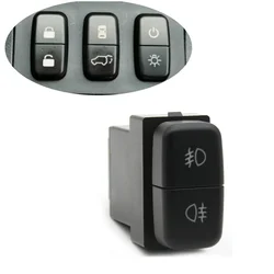 Power On Off Button Dual Switch Front Fog Lamp Rear Fog Lamp Switch With Wire For Mitsubishi Lancer EX Pajero V73 V93 V97