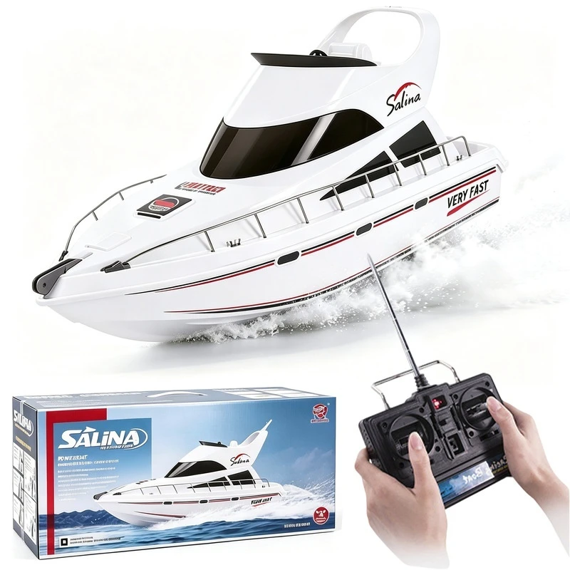 Rc Boat 3867 Simulation Luxury Yacht Model 2 4g High Speed Remote Control Fishing Bait Boat For Water Entertainment  New Model
