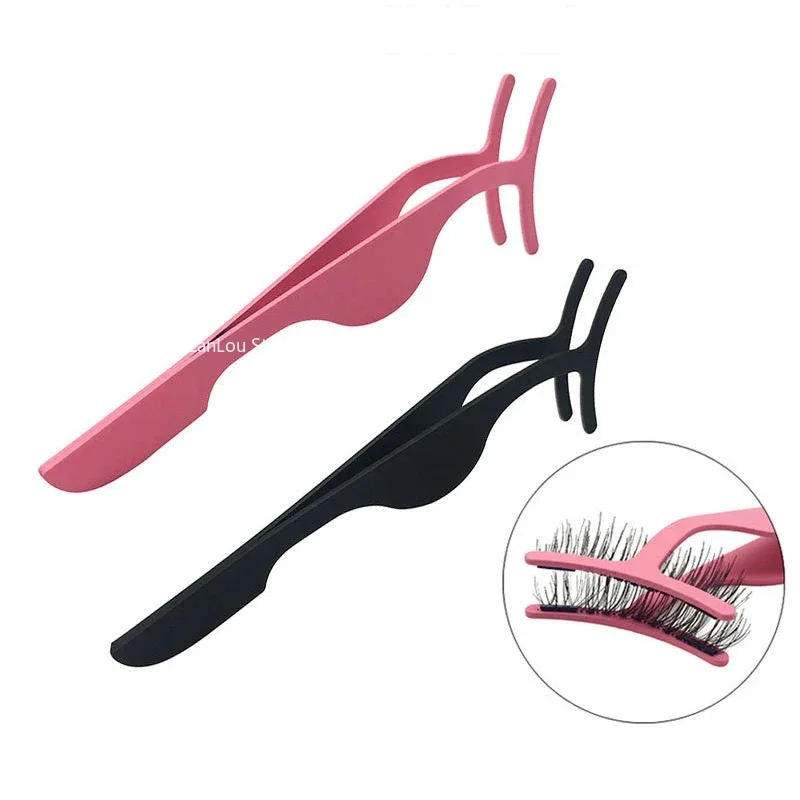 1 Pc False Eyelashes Tweezer Fake Eye Lash Applicator Makeup Tools Auxiliary Curler Mink Eyelashes Professional Tweezer Tools