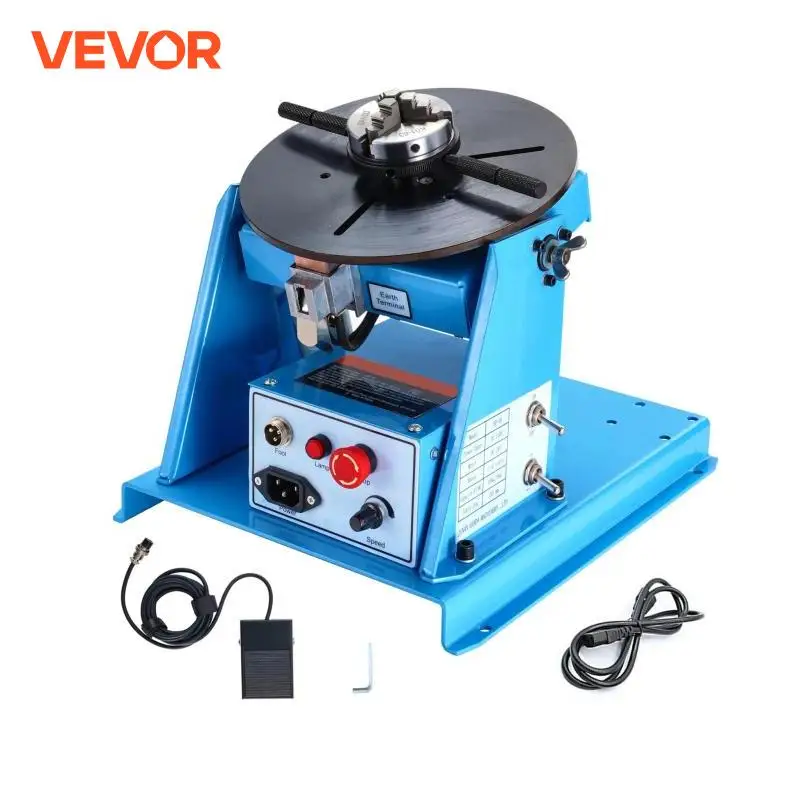 

VEVOR Rotary Welding Positioner 10KG Turntable Table Portable Welder Positioning Machine for Cutting Grinding Assembly Testing