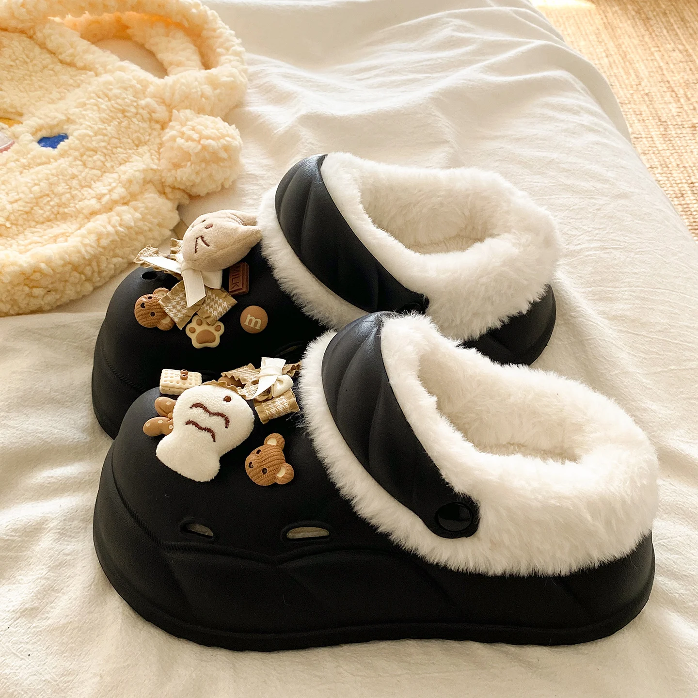 면 소재 패션 클로그 슬리퍼 여성용 홀 가든 슈즈 워터 슈즈 여성용 비치 샌들 부드러운 에바 욕실 슬라이드 하우스 슬라이드