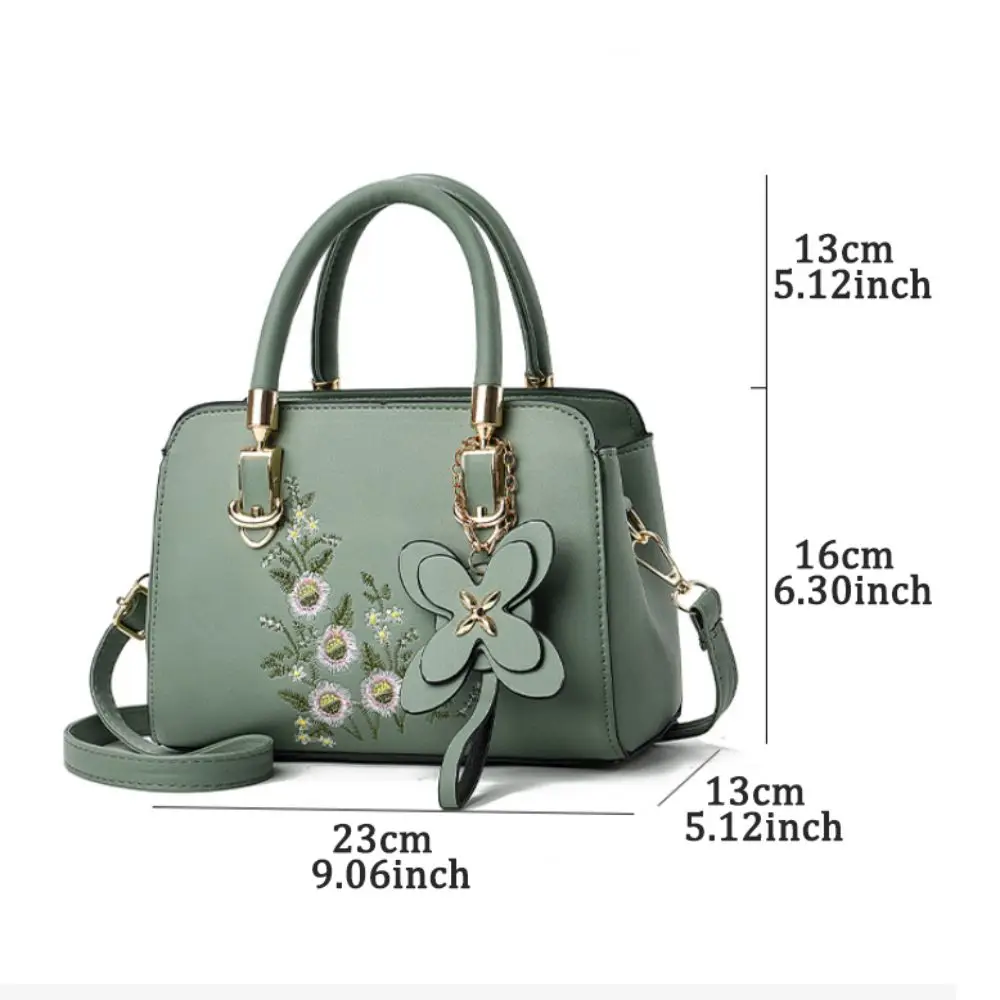 أنيقة بو الأم حقيبة Y2K قلادة سعة كبيرة التطريز حقيبة مربعة الحلو حمل حقيبة أنيقة حقيبة كتف هدية عيد الأم #5