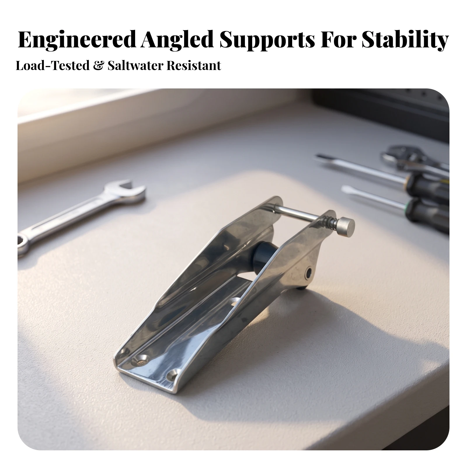 Anchor Bracket with Roller Marine-Grade Bow Anchor Roller Bow Mounting Bracket Corrosion-Resistant Spray Resistant Hardware