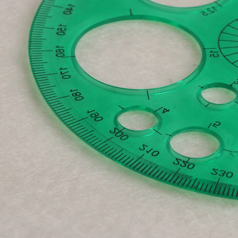 Forniture per redazione scolastica del cerchio del modello righello a tutto tondo con goniometro da 360 gradi