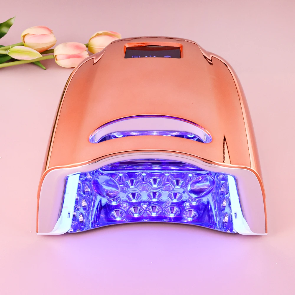 Rose Gold Automatic Sensor UV Led Nail Lamp Professional Nail Dryer for Gel Polish Curing Light Machine