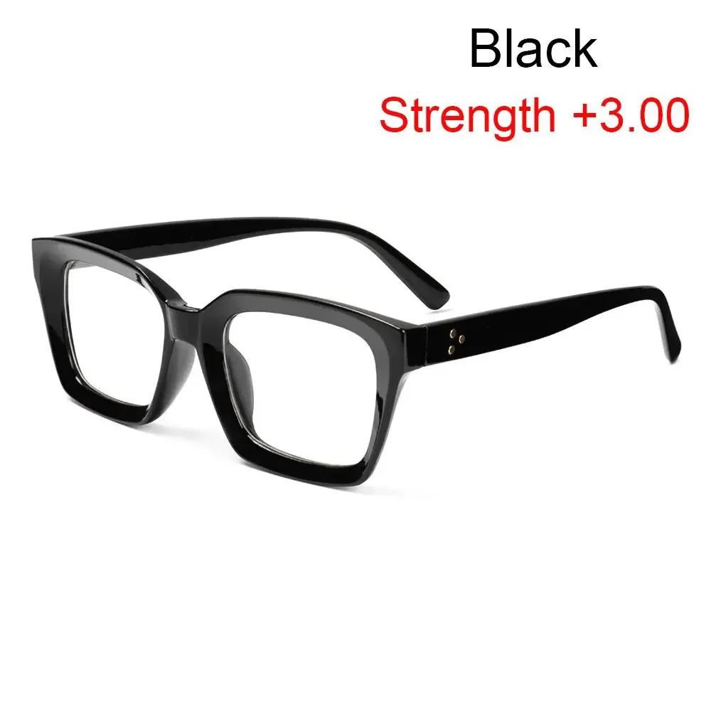 

Fashion High-definition Square Presbyopia Eyeglasses Reading Glasses Large Frame Oversized