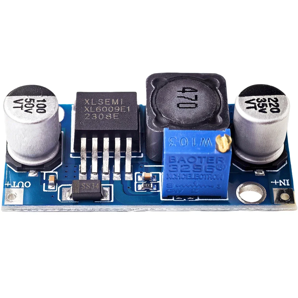 XL6009 DC-DC Adjustable Step-up Power Boost Converter Module 3-32V to 5-35V Adjustable Output Voltage 4A Power Supply Board