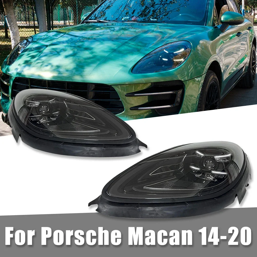 

Автомобильные фонари для Porsche Macan 2014-2022, старые обновления, новинка 2023, Plug And Play Matrix, передняя головка, аксессуары для автомобильной лампы