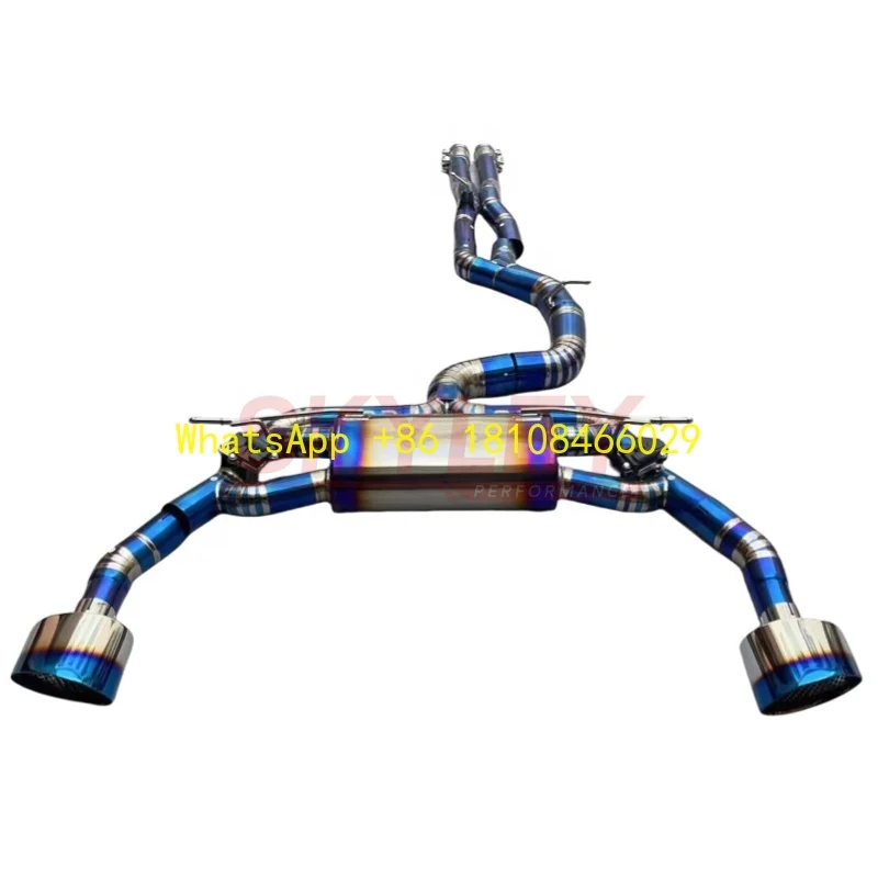 

SKYLEY 2023 Audi Rs3 8y/ttrs 2.5t Tc4 Titanium Exhaust Front Pipe Valvetronic Muffler Exhaust Pipe Catback Performance Upgrade