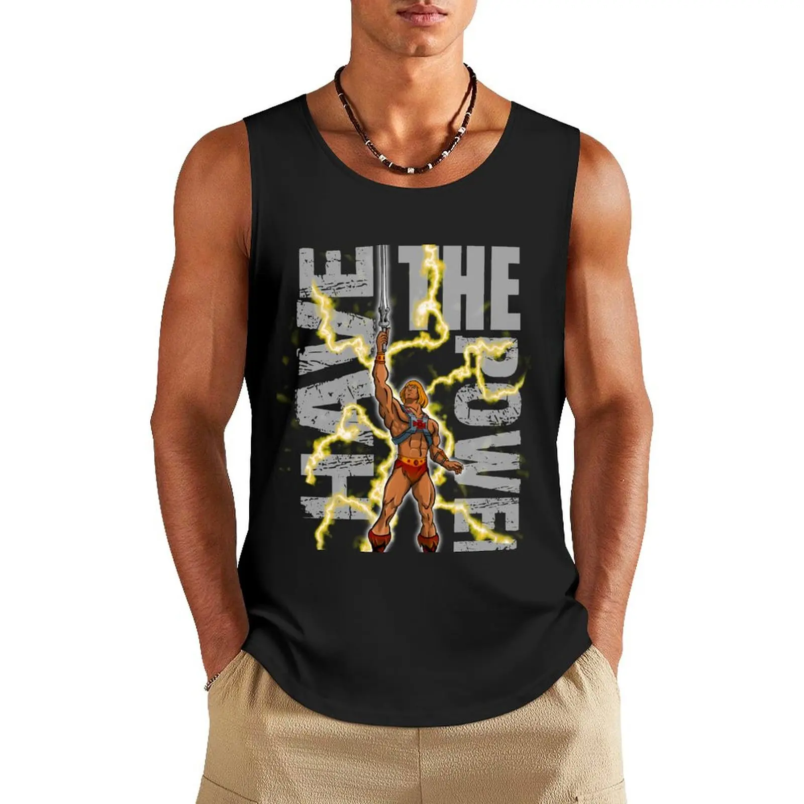 

He-Man Powerful Guy Tank Top Sports clothing Men gym sportswear vests for men male top