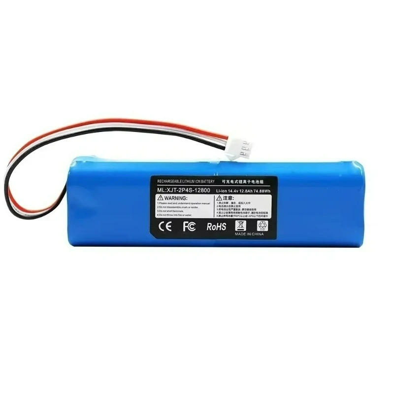 High Capacity Replacement Battery 14.4V 12800mAh for Roidmi Eve Plus XiaoMi Lydsto R1 Viomi S9 Robot Vacuum Cleaner Brand New