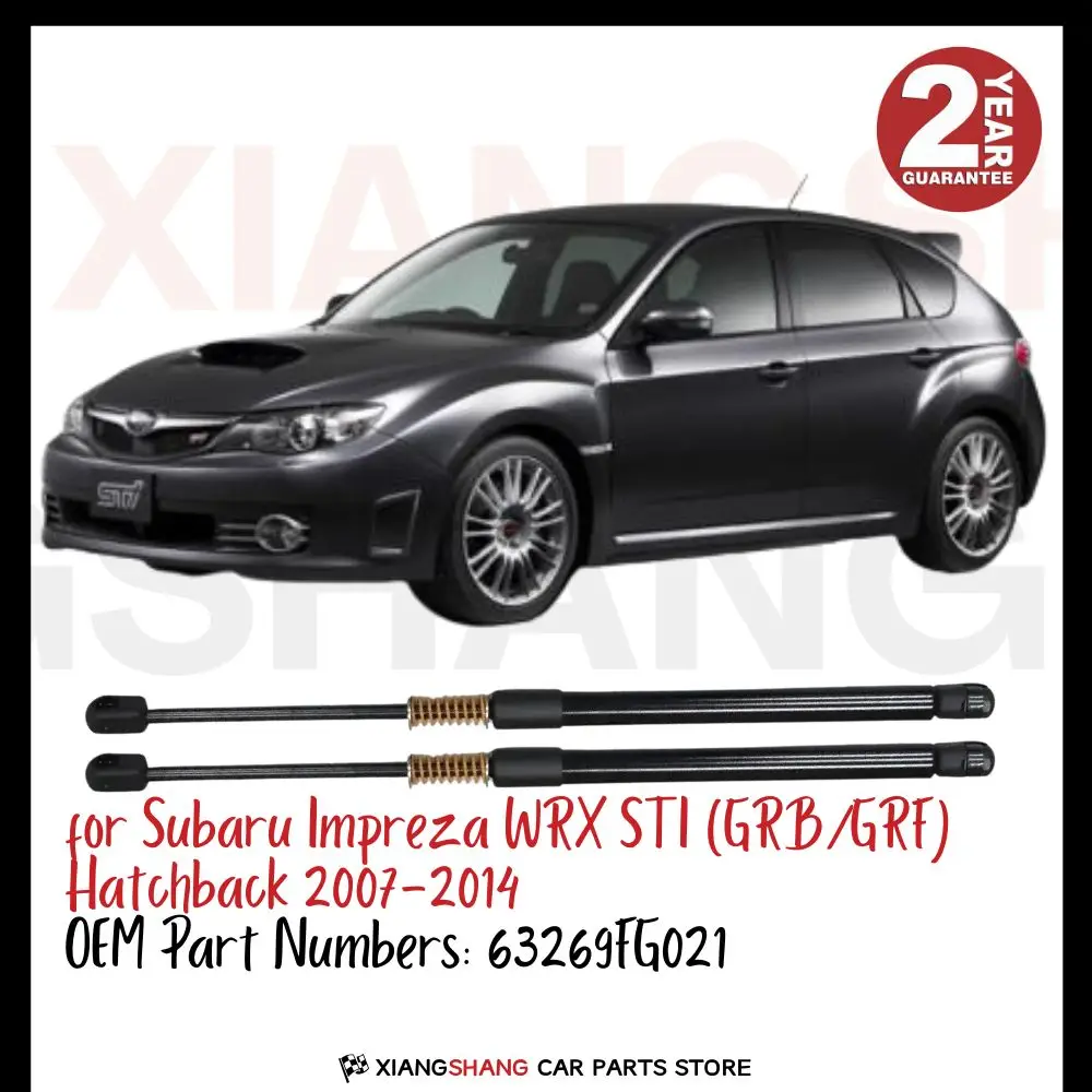 

2pcs Rear Tailgate Damper for Subaru Impreza WRX STI (GRB/GRF) Hatchback 2007-2014 WITH SPRING Trunk Boot Gas Charged Gas Struts