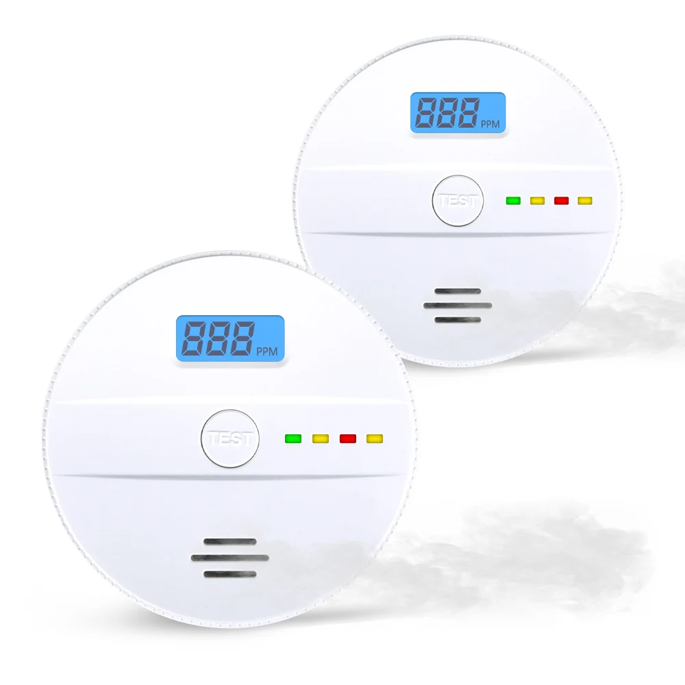 

ACJ Independent Carbon Monoxide Detector With LCD Display High Sensitive Warning CO Alarm For Enhanced Safety