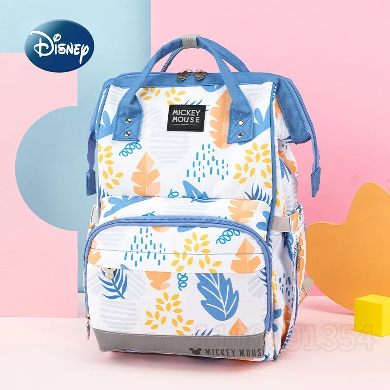 Disney New Diaper Bag Backpack Luxury Brand Original Baby Bag Cartoon Baby Diaper Bag Backpack Large Capacity Multifunctional