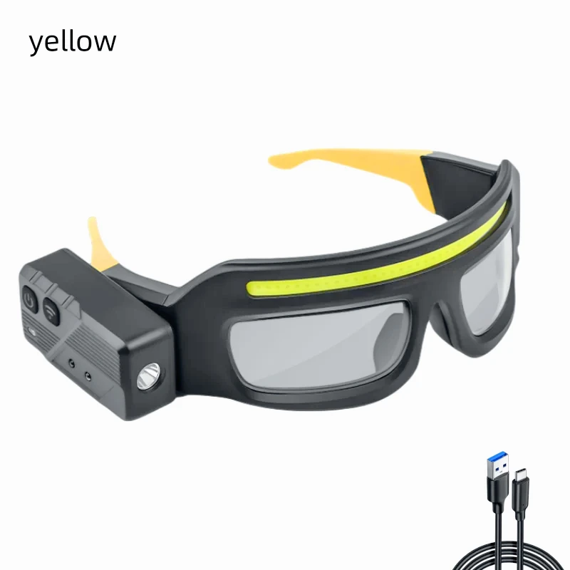 

New XTE Type-C Multifunctional Glasses Light Touch-Sensitive Headlamp Compact Portable