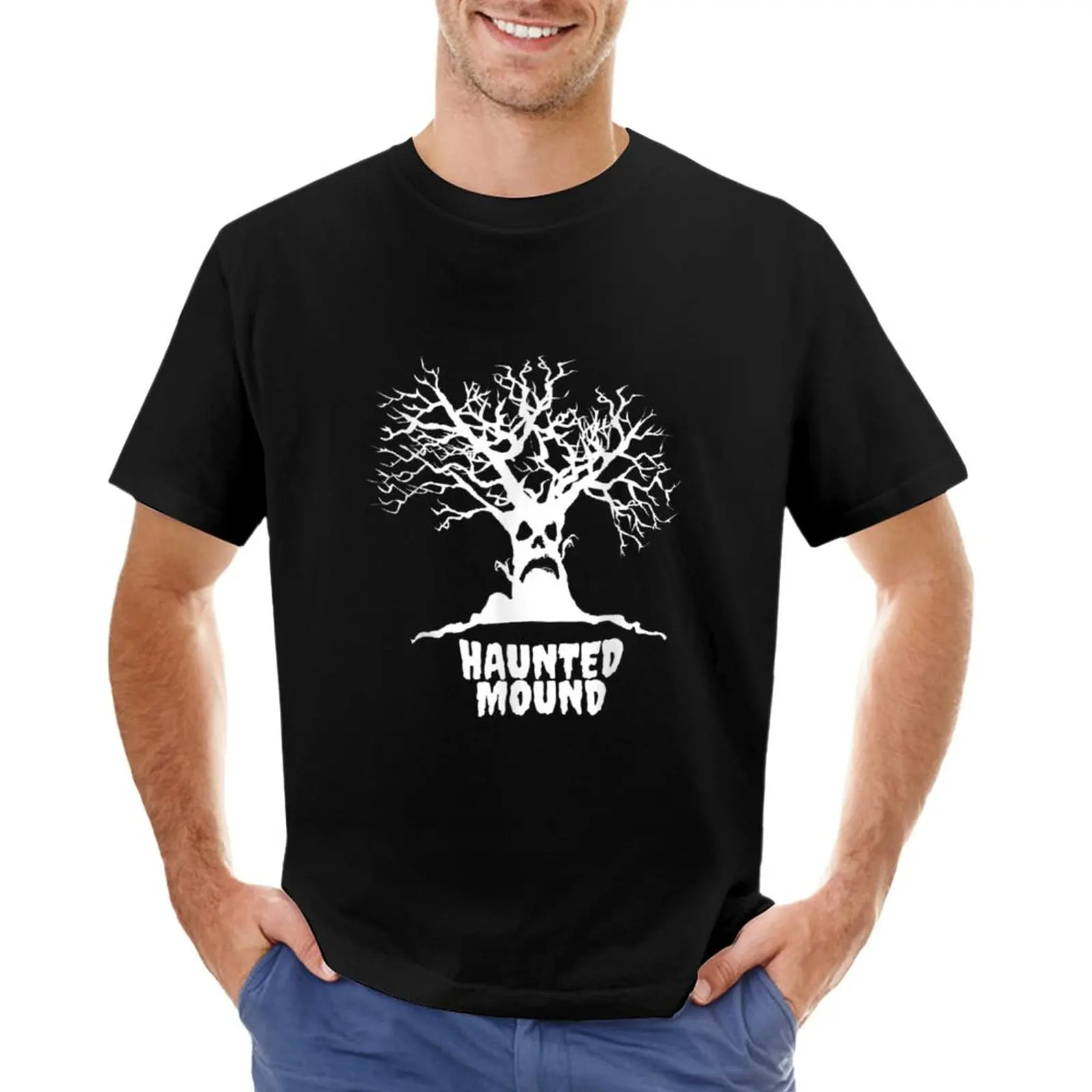 haunted mound T-Shirt man clothes mens funny t shirts