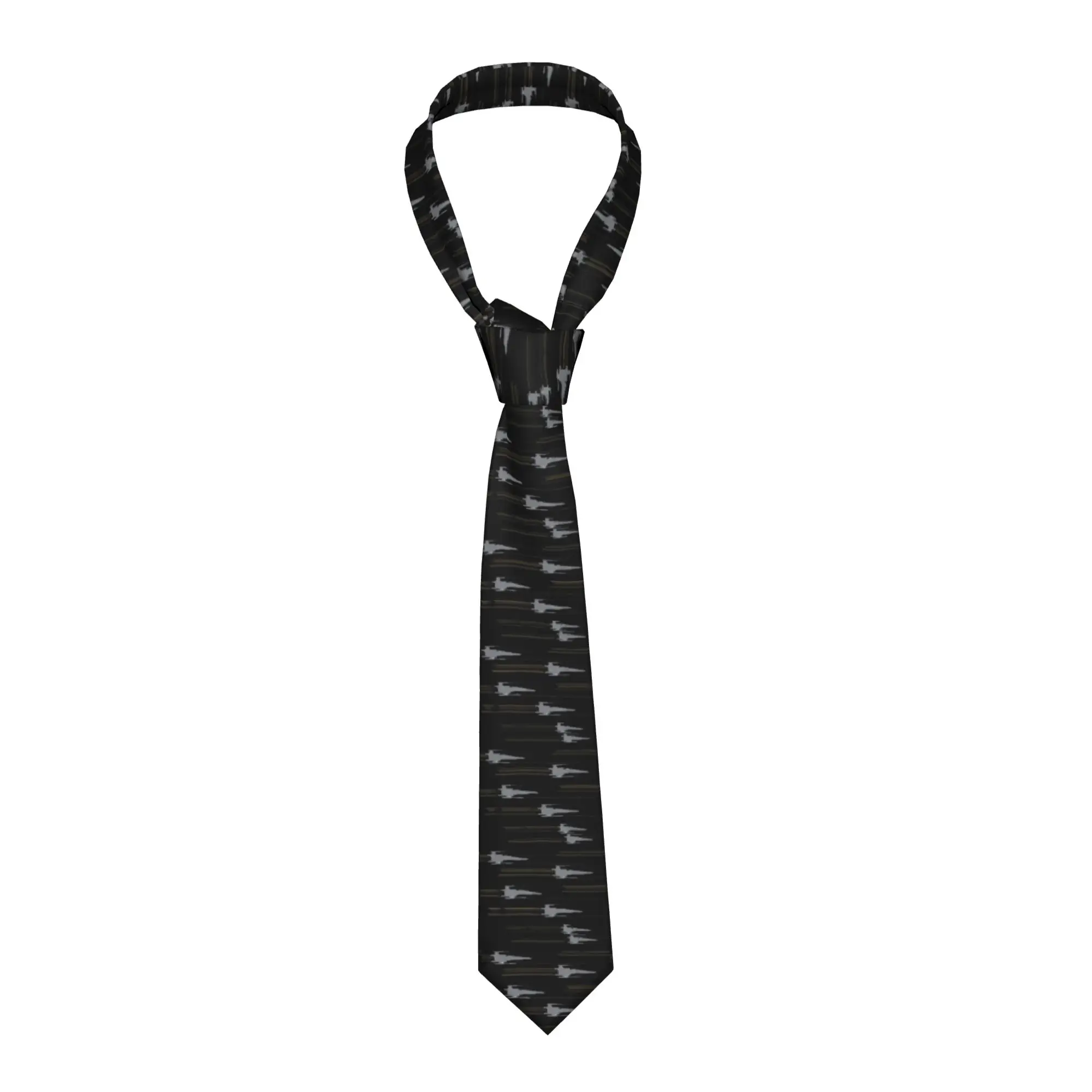 

Disney Star Wars X-Wing Necktie Men Silk 8 cm Wide Neck Ties Starfighters Soar Pattern Men Accessories Gravatas Wedding Business