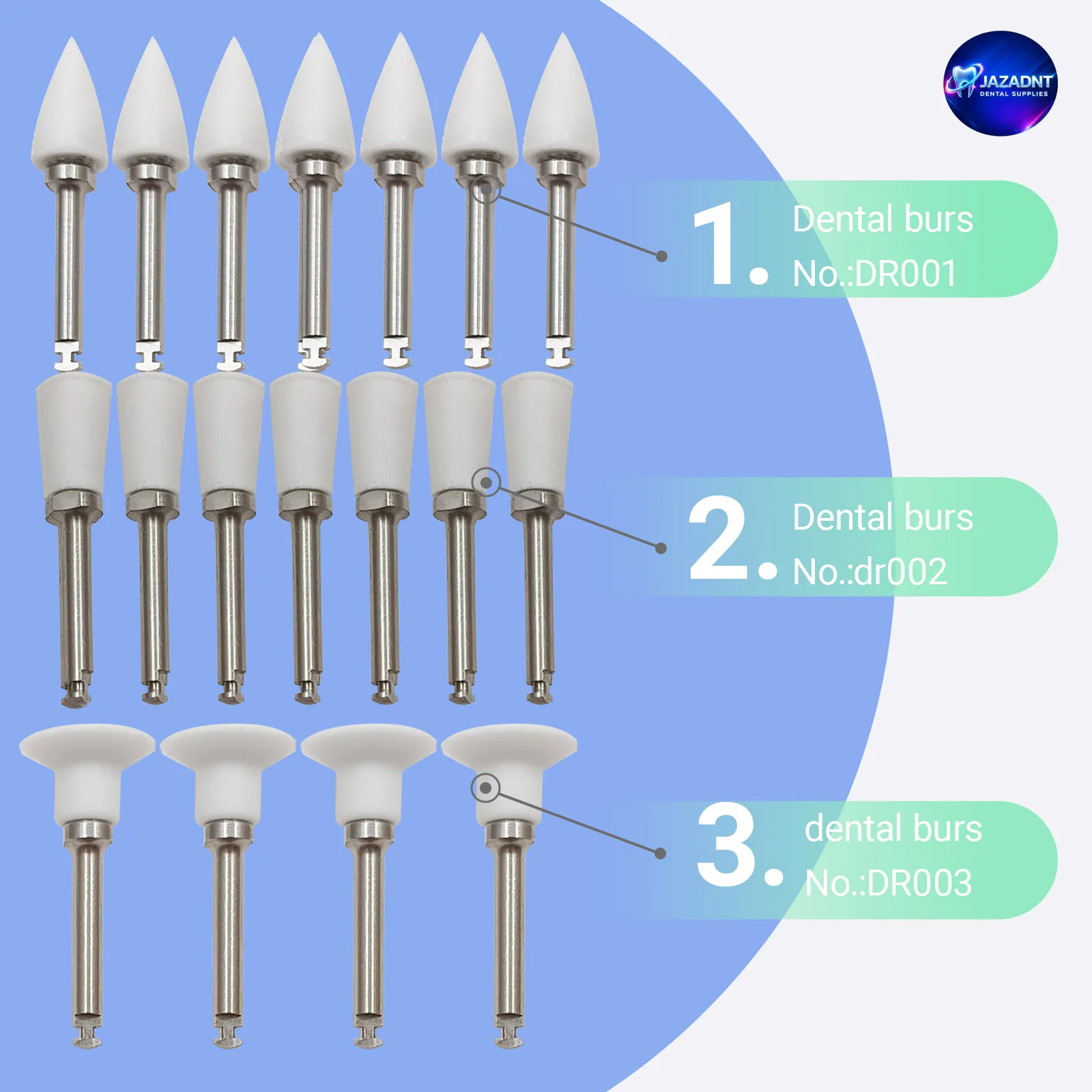 

Dental Products For Composite Resin Porcelan Orthodontics Dental Polishing Silicon Burs Dentist Dental Lab Or Clinic