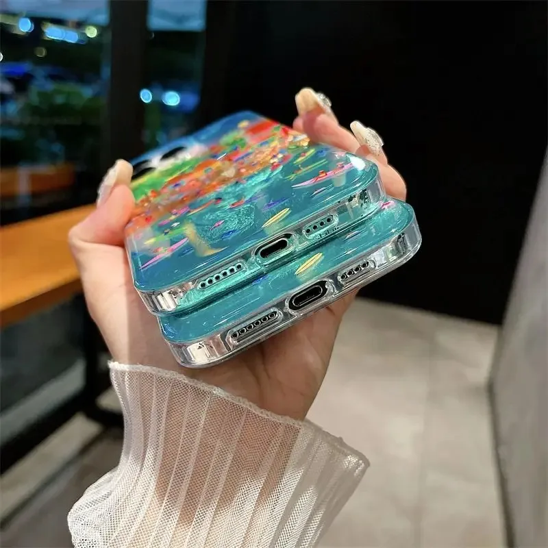 Creative Style Vacation Beach Venice Phone Case For iPhone 16 15 14 13 12 11 Pro Max XS XR X 7 8 16 Plus Silicone Soft Cover