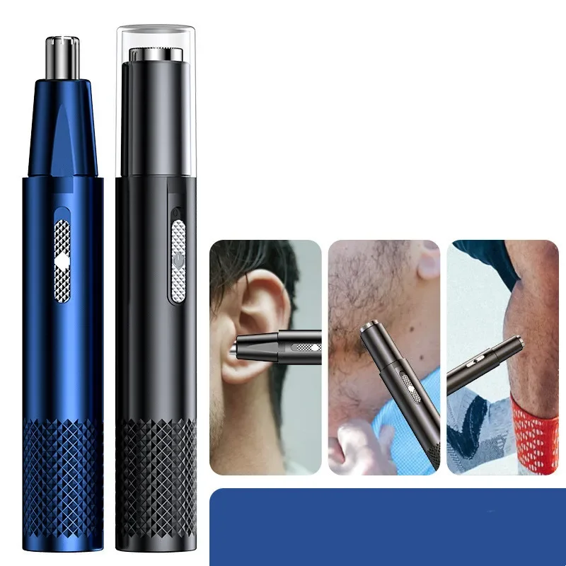 Rechargeable Electric Nose Hair Trimmer for Men - Safe Face Care Tool for Shaving and Hair Removal