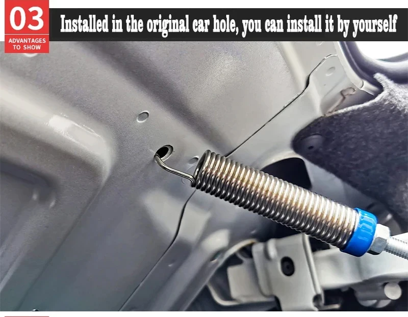Kofferraumdeckel Automatisch Öffnen Werkzeug Start Lift Einstellbare Metallfeder Gerät Für Geely Emgrand Vorwort Vision Emgrand Binrui – Detail 8