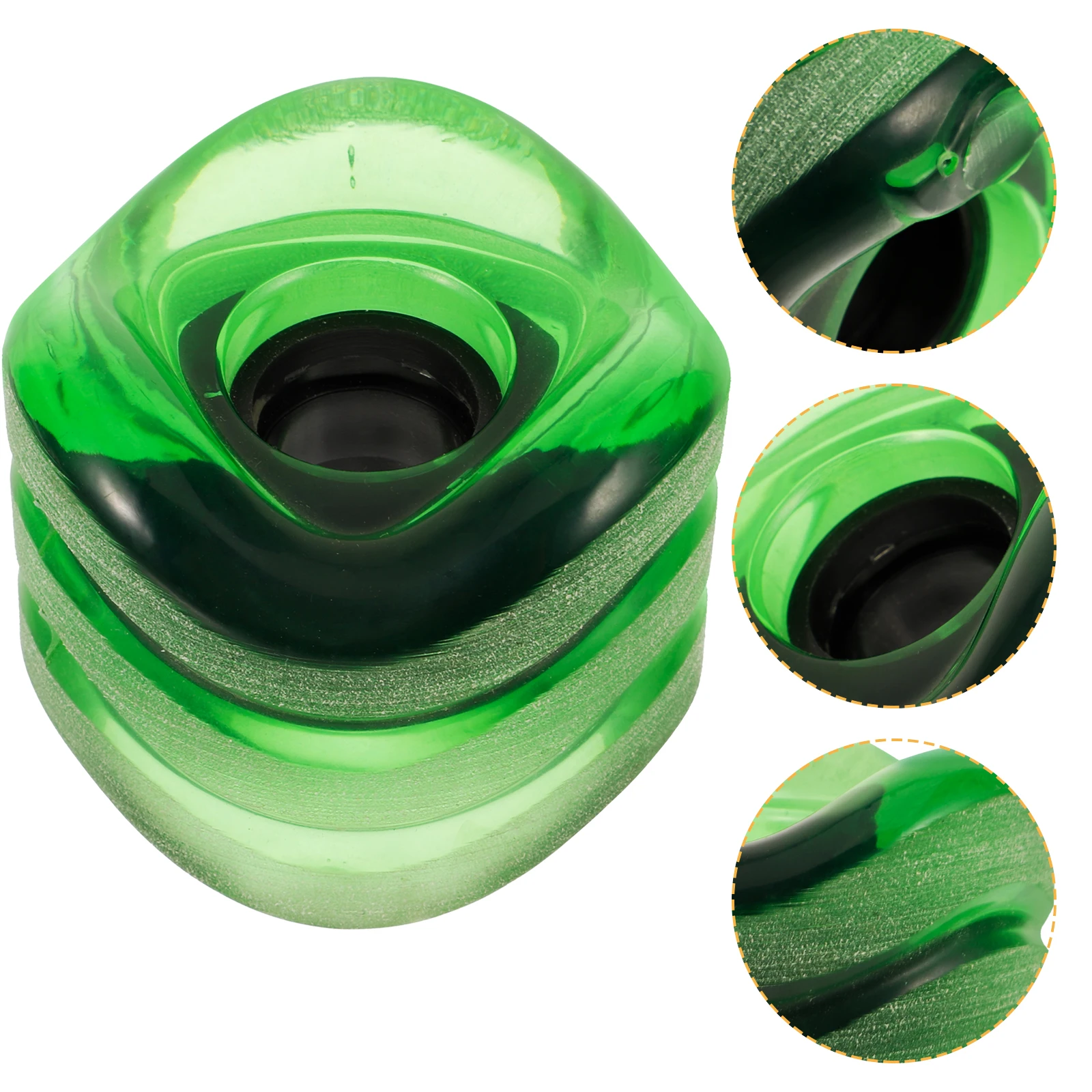 スケートホイール 特殊形状スケートボード クルーザー 輸入ポリウレタン ロングボード型ホイール スケートボードホイール カーブ