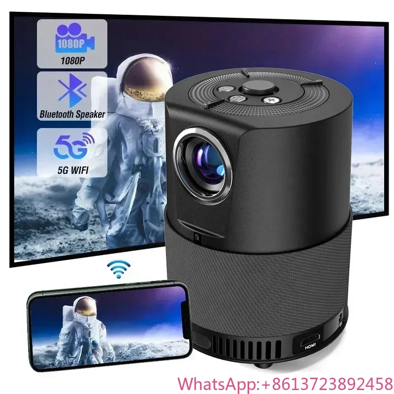 CAIWEI A3 7500 Lumens Android Wifi Bluetooth Portable Led Multimedia Mini Video Projector HD with wifi and bluetooth
