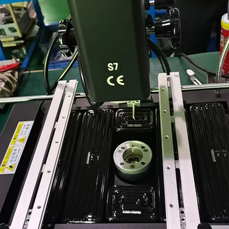 

Паяльная станция S7 BGA для ремонта SMT, инфракрасная, для пайки микросхем, с горячим воздухом, 3 зоны температур, сенсорный экран