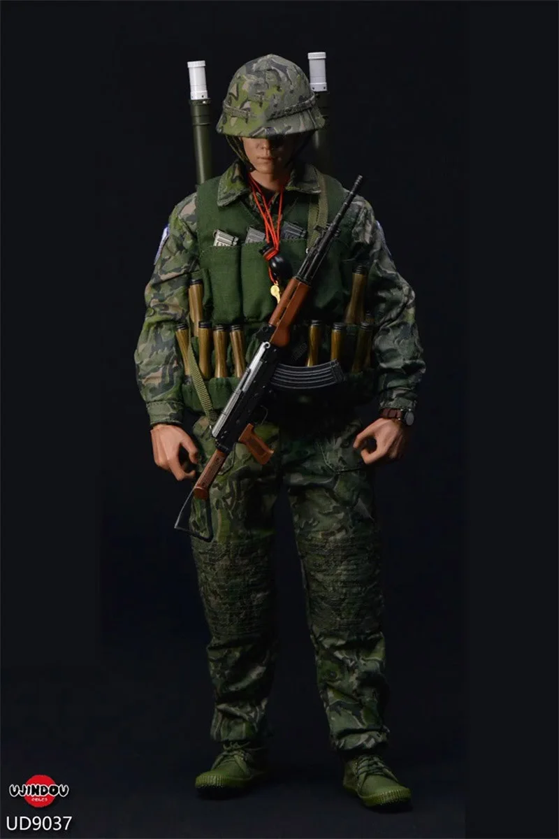 UJINDOU UD9037 1/6 Scale Handsome Brave Firm Eyed Male Soldier Full Set Full Set Fit 12inch Action Figure Model Toys