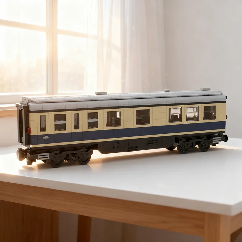 

Набор строительных блоков MOC «Поймичный вагонет-головозёз» (591 деталь) – модель поезда, подарок для самостоятельной сборки, креативный коллекционный декор для демонстрации, премиум-класс, для взрослых и детей, настольный декор