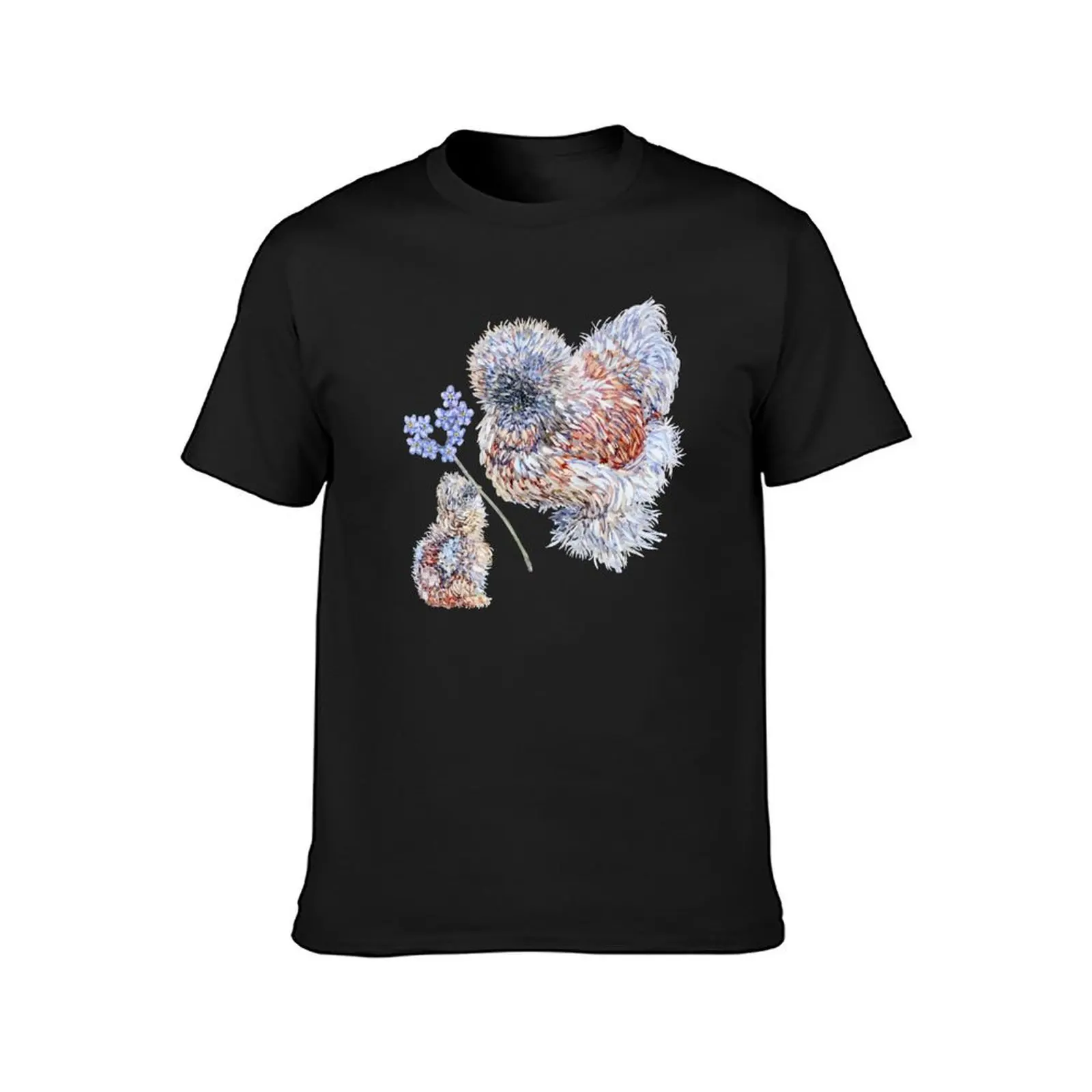 Silkie Chicken Mom Day - Forget-me-not T-Shirt customizeds tees sublime shirts graphic tees oversized t shirt men