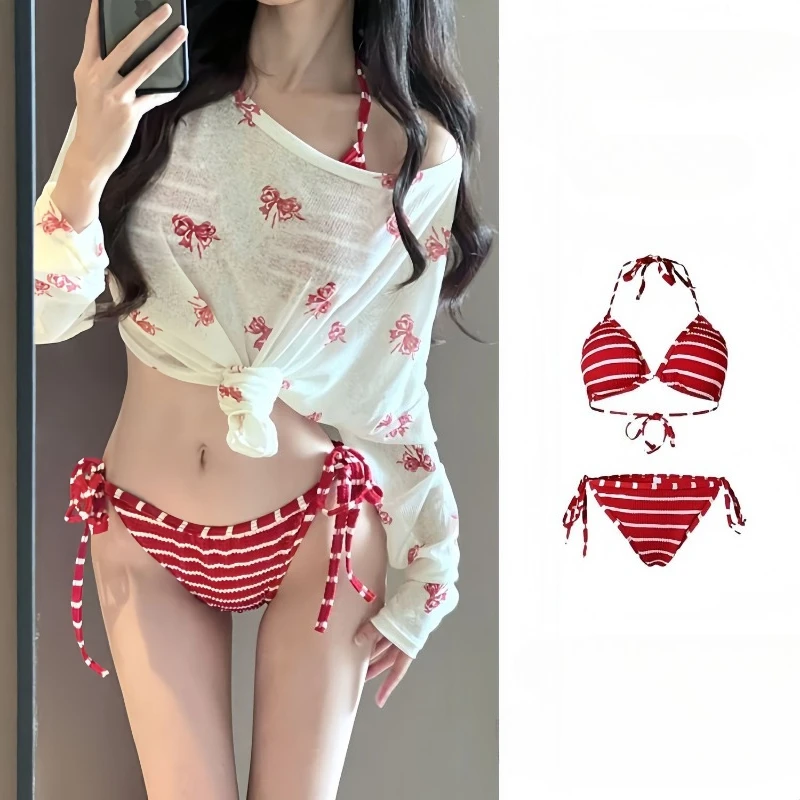 

Sexy Push Up Bikini Set Two Piece Swimsuit High Waisted Halter Monokini Bohemian Holiday Print Women Beach