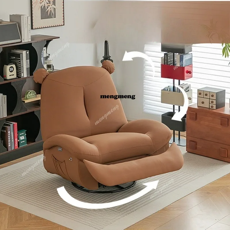 Sillón eléctrico reclinable y giratorio, sillón informal reclinable, sillón mecedor individual