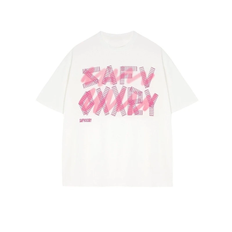2026 Hip-hop style, design-driven letter print round-neck short-sleeved T-shirt for men - versatile and stylish casual wear