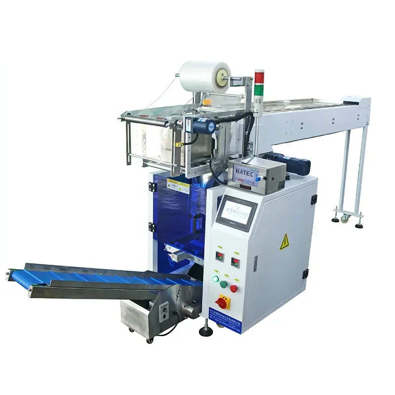 Vertical counting manual packaging machine feeding chain bucket type hardware  bag sealing packing machine