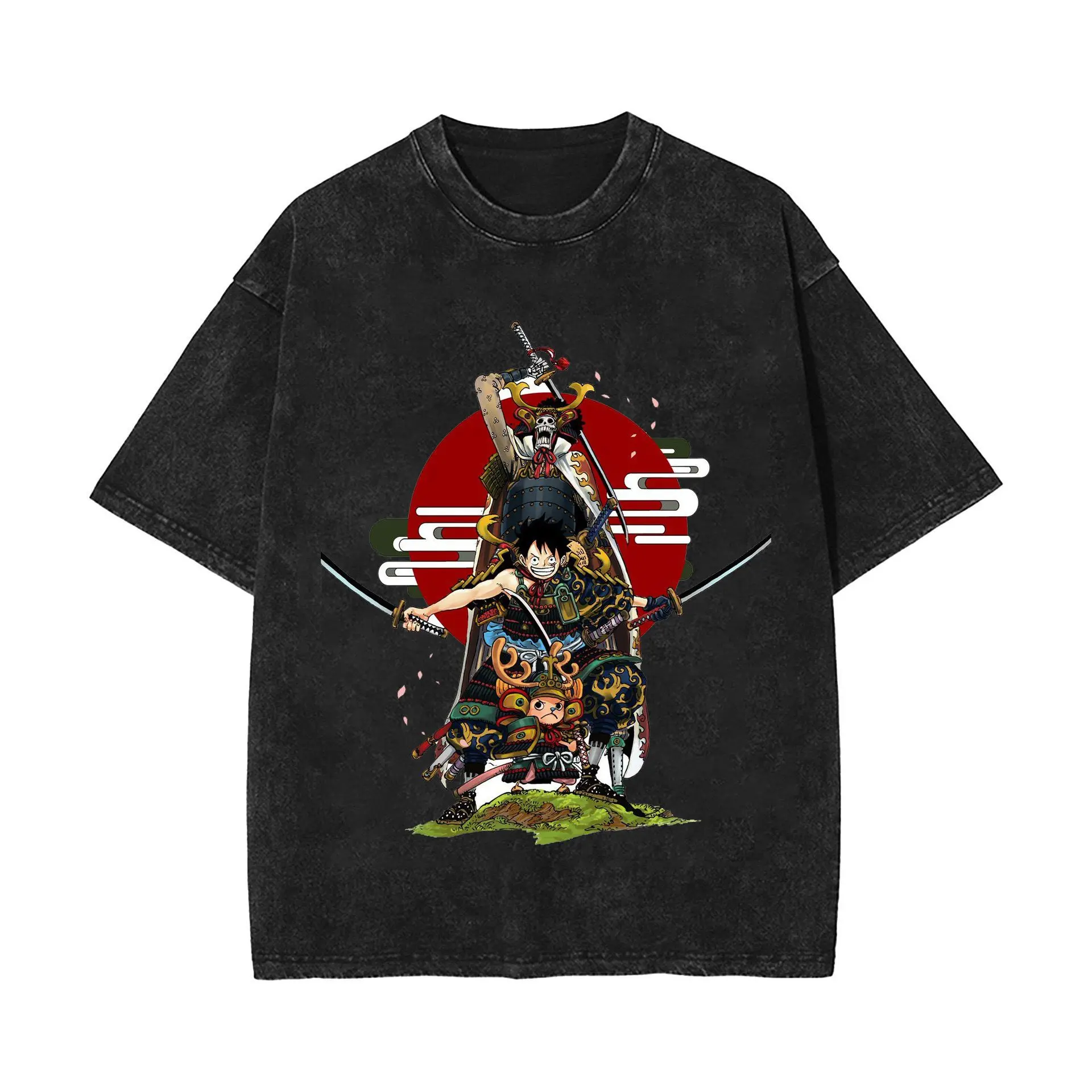 

Летняя мужская хлопковая футболка-поло с коротким рукавом 2026 в стиле Y2K, унисекс, для повседневной носки и уличной моды, с аниме-принтом