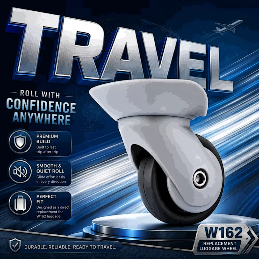 Replacement Wheels For American Tourister Z63 360° Smooth Swivel Luggage Casters - Thick Rubber Wearproof Easy Install