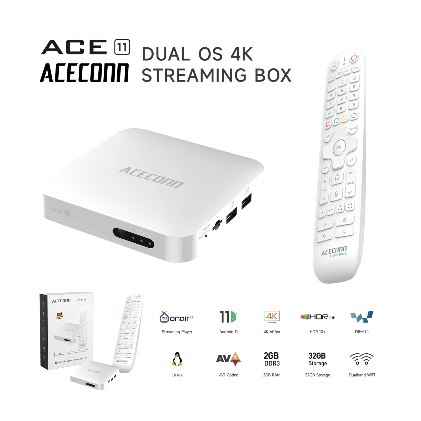 ACECONN ACE11 Iptv раздражения онлайн ТВ-приставка Потоковое