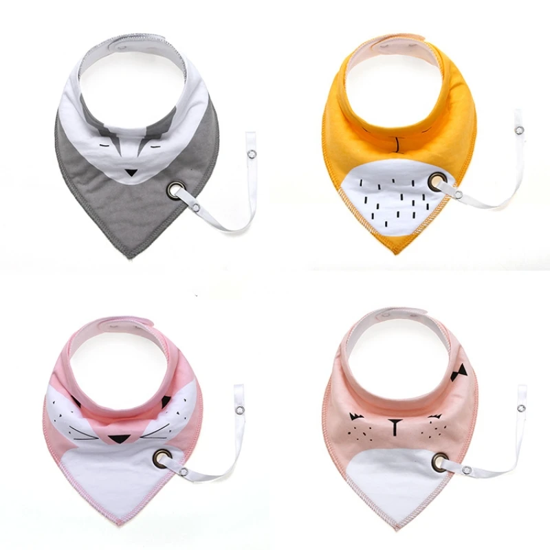 

Saliva Towel Baberos Bebes Baby Bibs with Anti-drop Rope Super Absorbent Infant Cotton Bandana Dribble Bib Scarf Newborn Feeding