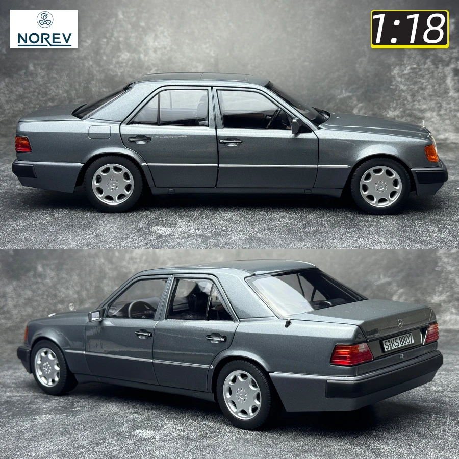 NOREV New 1/18  FOR Benz 500E 1990  E-Class W124 Premium midsize sedan Metal car model static decoration collection