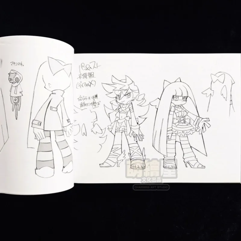 Anime Panty & Stocking with Garterbelt Initial Artbook Setting Collection Vol.1 Trigger Animation Line Full Color Manga Artwork