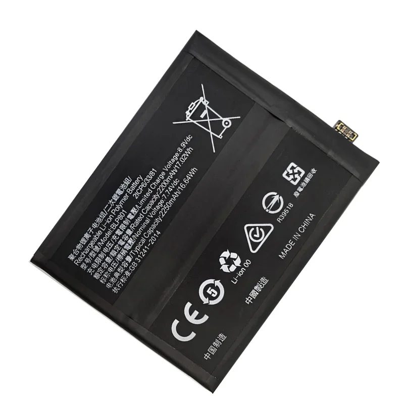 2024 Years Original New High Quality One plus BLP801 Phone Battery For Oneplus 8T / 9R 4500mAh Replacement Batteries Bateria