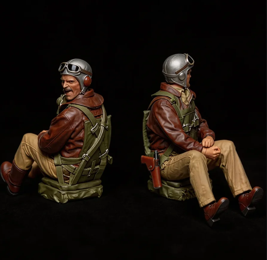 

1/32 Resin Soldier model kits figure colorless and self-assembled (2 people) A-2272