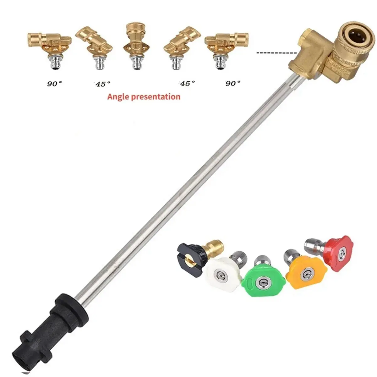 

High Pressure Washer for K2 3 4 5 6 7 Car Wash Cleaning Water Replacement Wand Nozzle