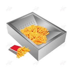 ITOP French Fry Dump Station French Fries Oil Filtering Station Potato Chips Tray Fried Food Stacking Plate 52*37.5*14 cm