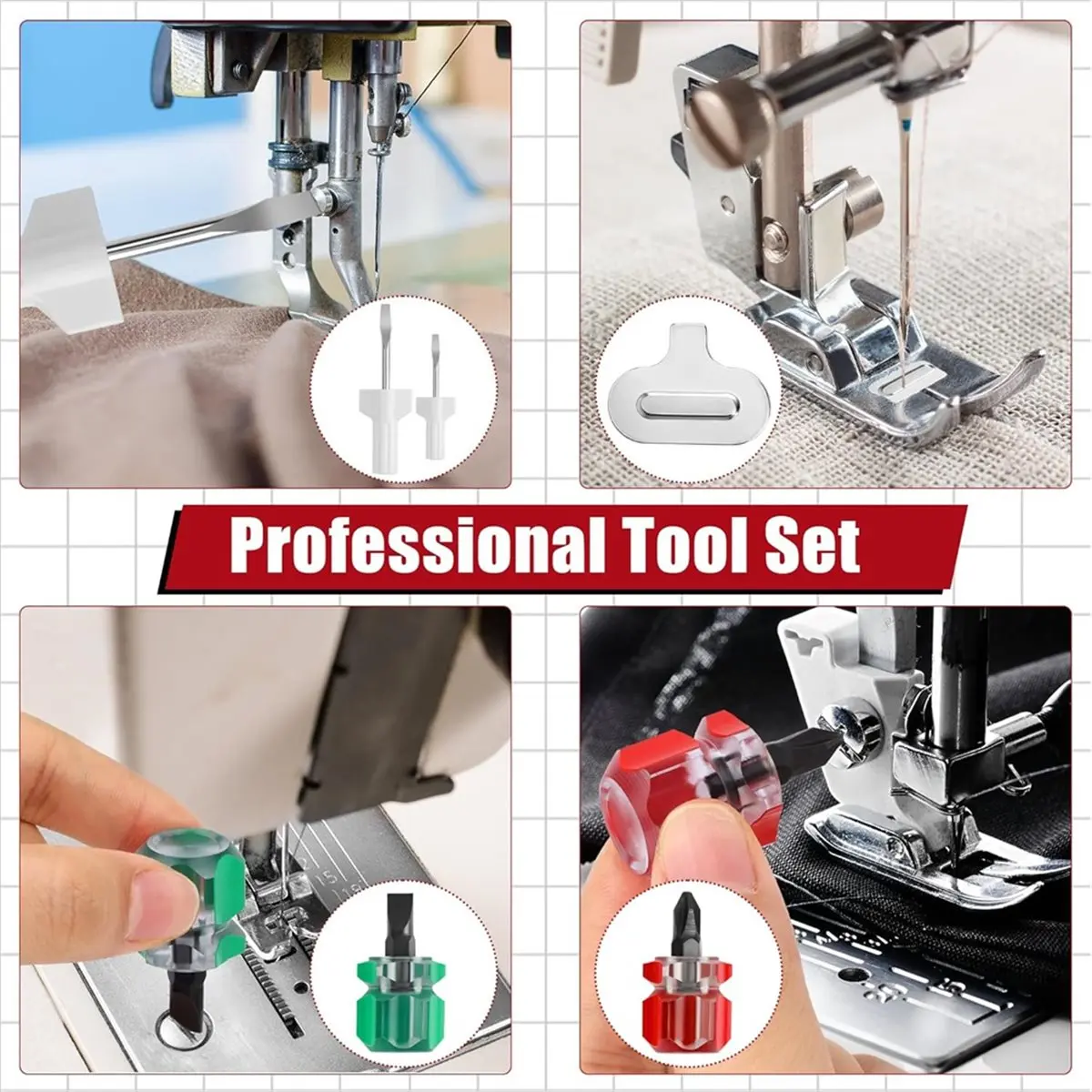 

Новинка 2026 года, 36 шт., набор для чистки швейных машин, инструменты для ремонта швейных машин, включая силиконовую щетку, для чистки и ремонта машин