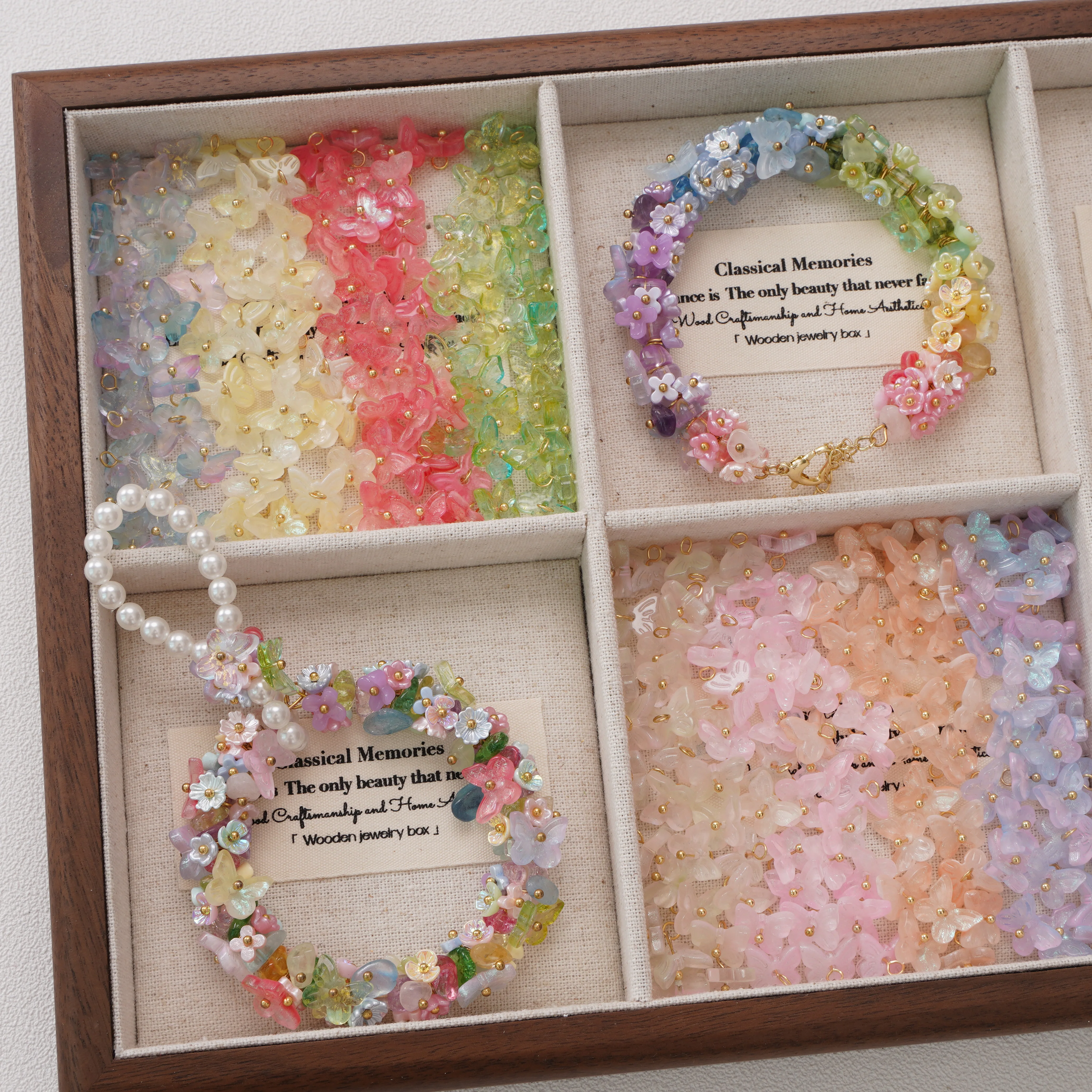 5 шт., стеклянный кулон-бабочка, разноцветный бант, подвески для изготовления ювелирных изделий, серьги «сделай сам», браслет, цепочка для телефона, аксессуары 10x11 мм