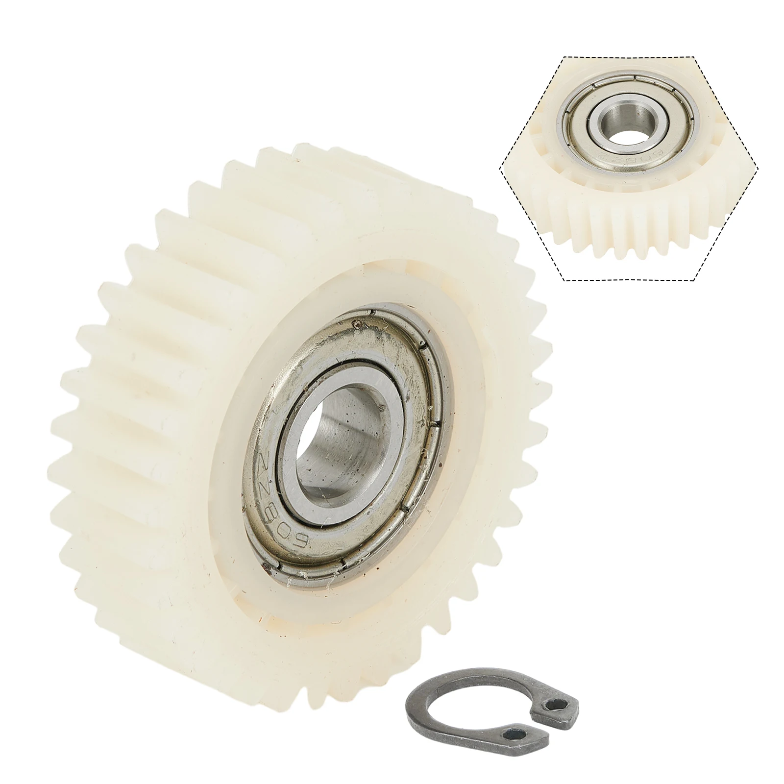 High Quality Gear Motor Teeth Nylon Planetary Stainless Steel Wheel Hub With 608 Bearings 1pc Bicycle Components